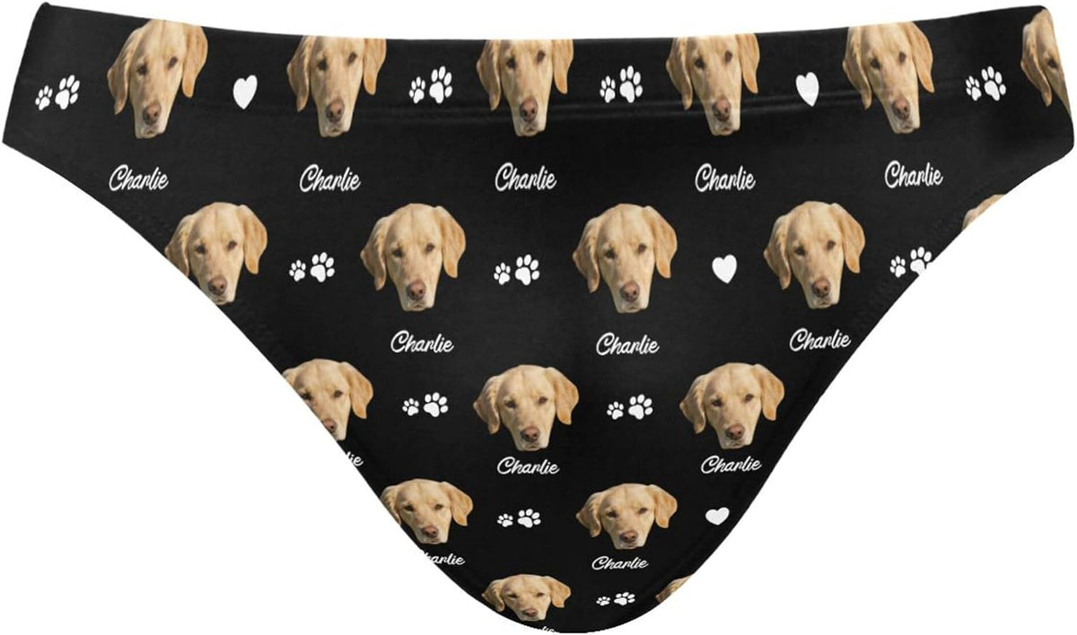Men's Printed Swim Briefs - Custom Photo Face Swimsuit with Stretch Waistband for Pool Parties and Trips - 20410298 (6)