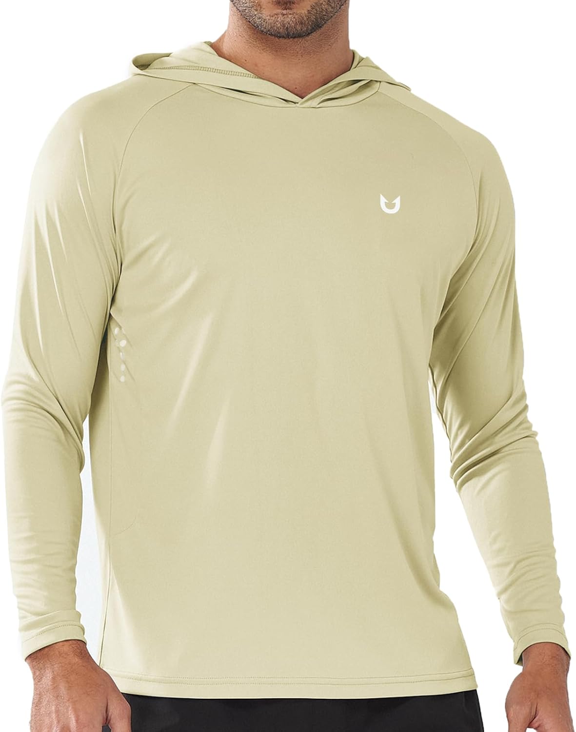 Men's UPF 50+ Sun Hoodie - Long Sleeve Rash Guard Swim Shirt with Four Way Stretch for Fishing and Hiking - Large (25)