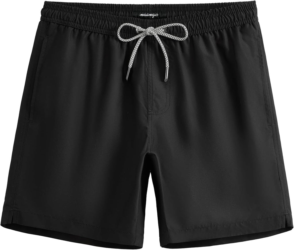 Men's 7 Inch Swim Trunks - Mesh Lined Beach Shorts with Side Pockets and Adjustable Drawstring Waist - Small (38)