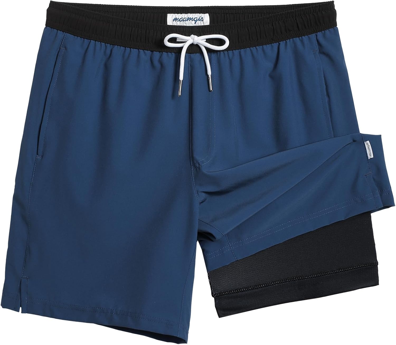 Men's 7 Inch Swim Trunks - Printed Quick Dry Bathing Suit with Compression Liner for Beach and Poolside - XX-Large