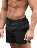 Men's 3 Inch Swim Trunks - Four Way Stretch Board Shorts with Mesh Lining and Two Side Pockets - Large (32)