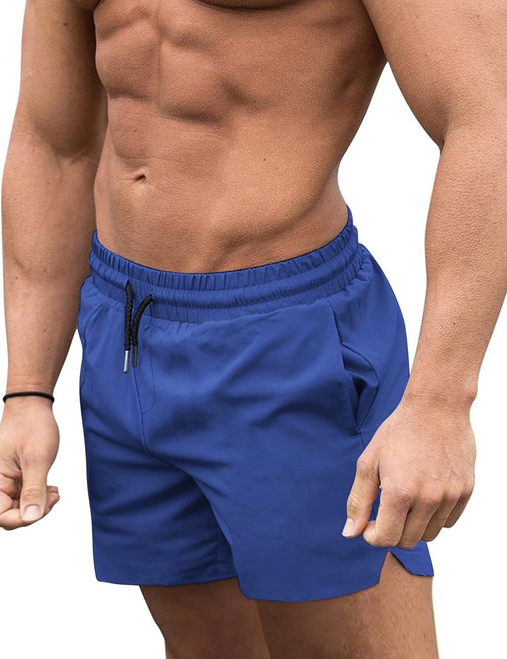 Men's 3 Inch Swim Trunks - Four Way Stretch Board Shorts with Mesh Lining and Two Side Pockets - XX-Large