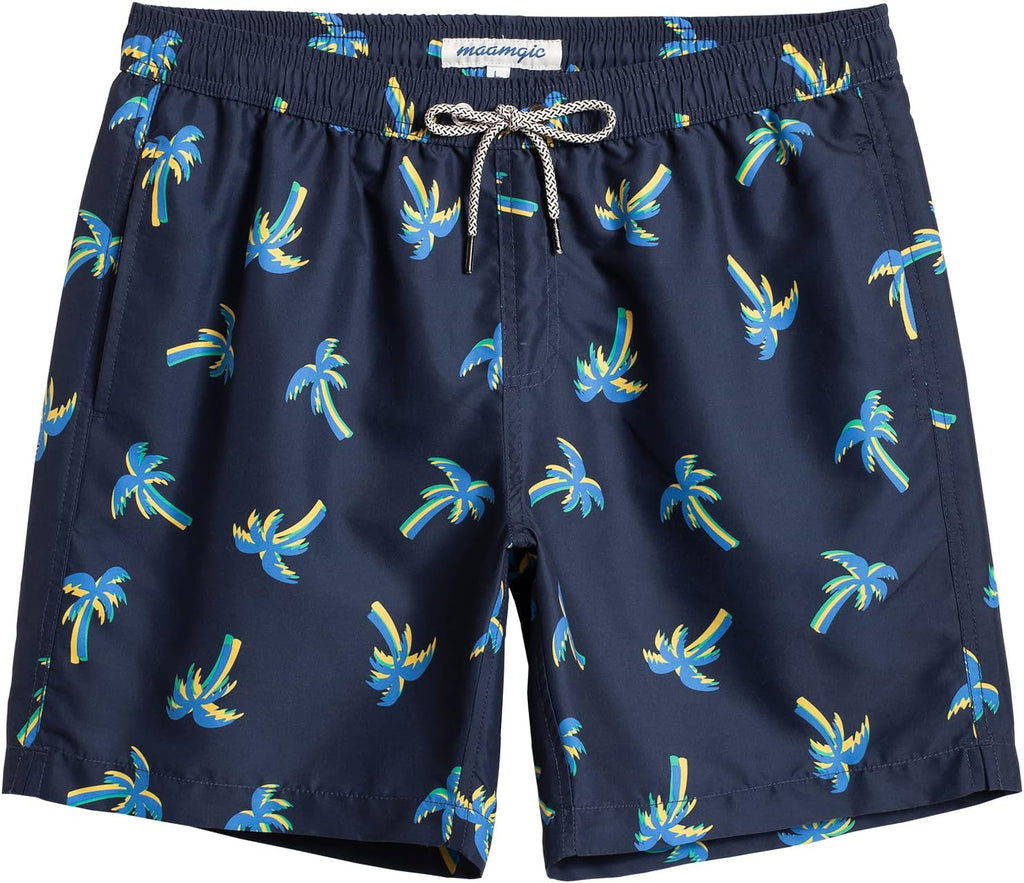 Men's 7 Inch Swim Trunks - Mesh Lined Beach Shorts with Side Pockets and Adjustable Drawstring Waist - Medium (44)