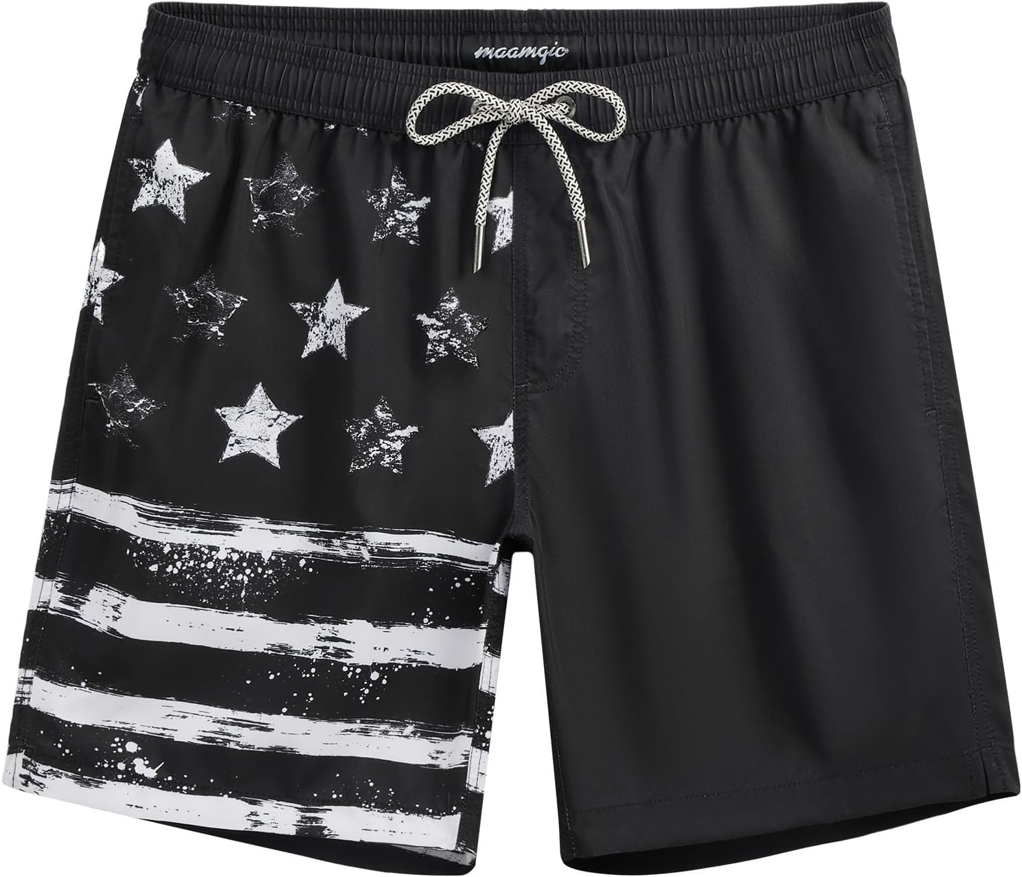 Men's 7 Inch Swim Trunks - Mesh Lined Beach Shorts with Side Pockets and Adjustable Drawstring Waist - Large (29)