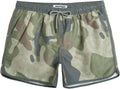 Men's Retro Swim Trunks - 80s and 90s Vintage Print Board Shorts with Mesh Lining and Quick Dry Fabric - Small (13)
