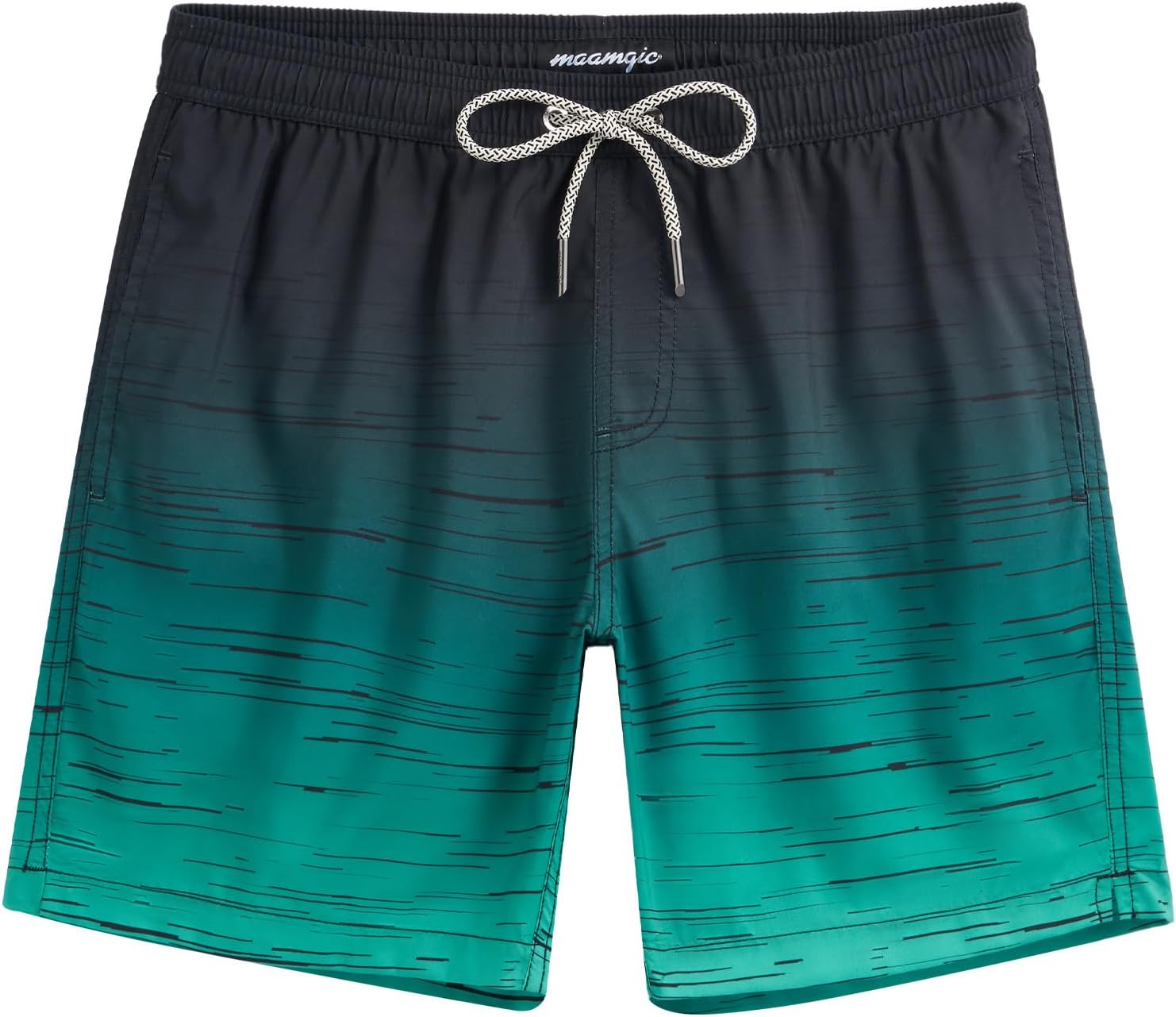 Men's 7 Inch Swim Trunks - Mesh Lined Beach Shorts with Side Pockets and Adjustable Drawstring Waist - Small (20)