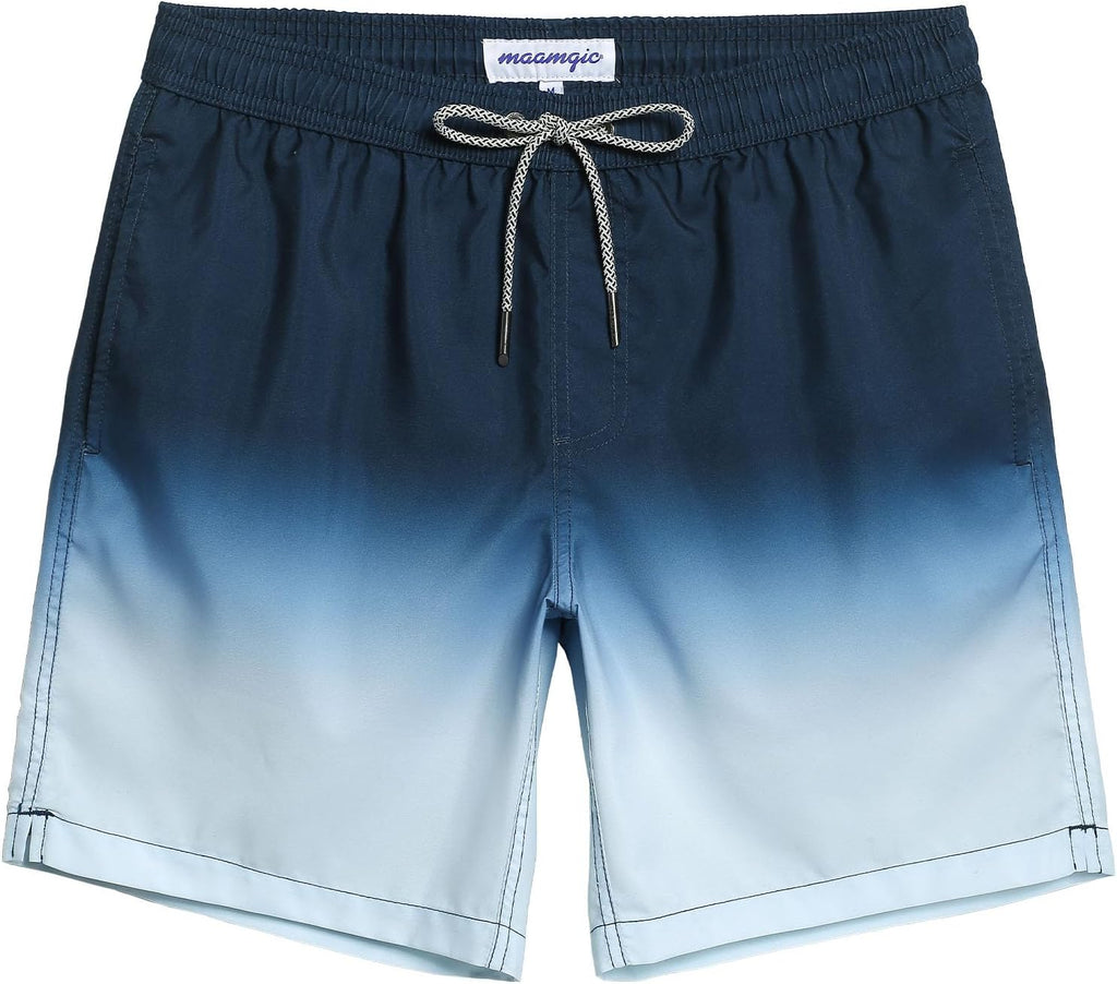 Men's 7 Inch Swim Trunks - Mesh Lined Beach Shorts with Side Pockets and Adjustable Drawstring Waist - Small (23)