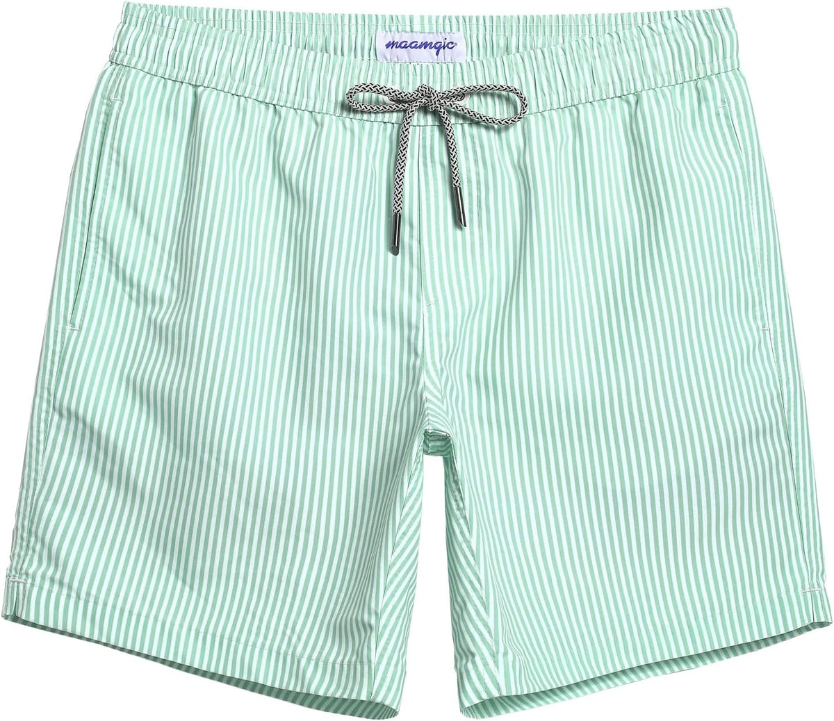 Men's 7 Inch Swim Trunks - Mesh Lined Beach Shorts with Side Pockets and Adjustable Drawstring Waist - Small (24)