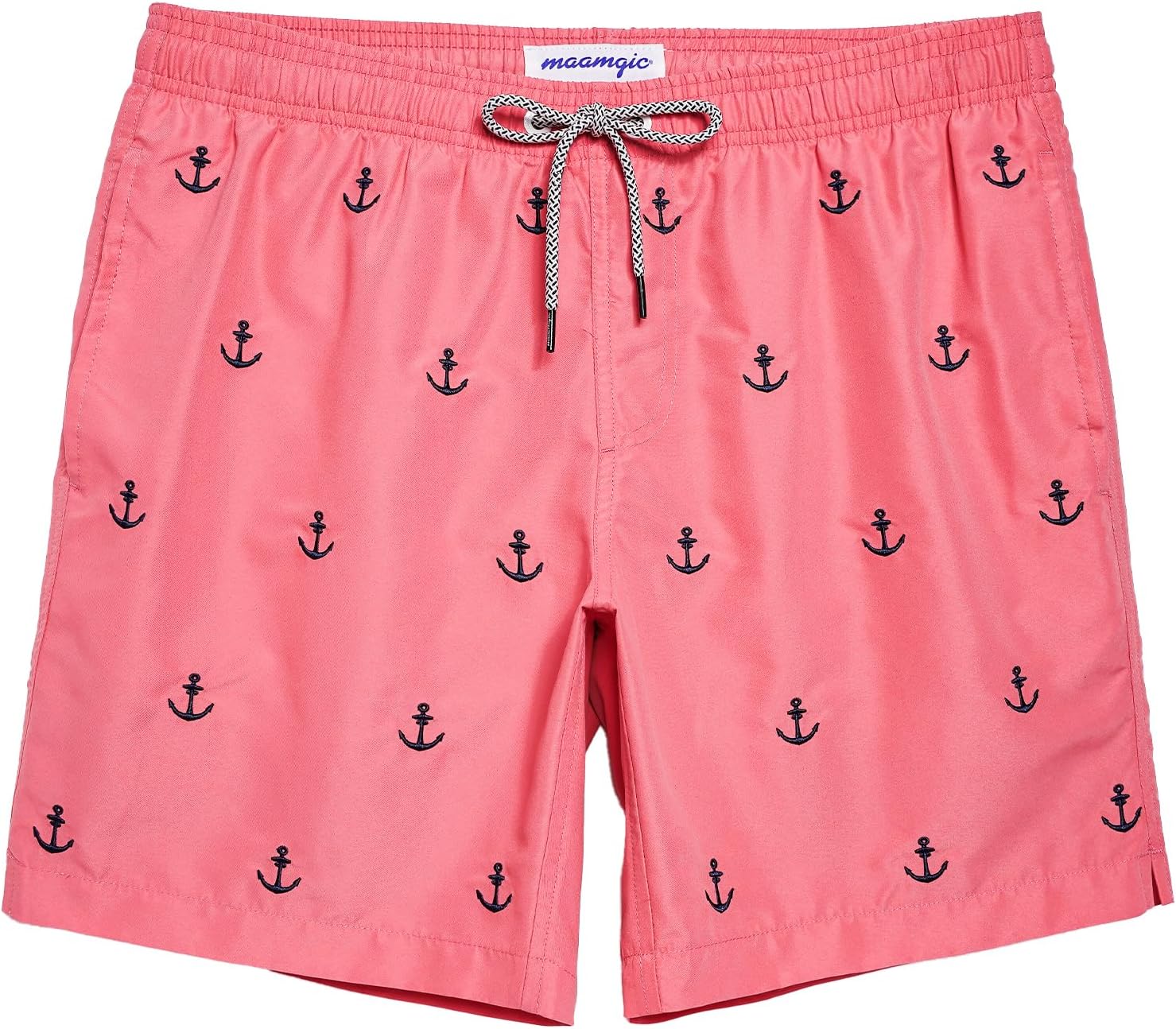 Men's 7 Inch Swim Trunks - Mesh Lined Beach Shorts with Side Pockets and Adjustable Drawstring Waist - XX-Large (53)