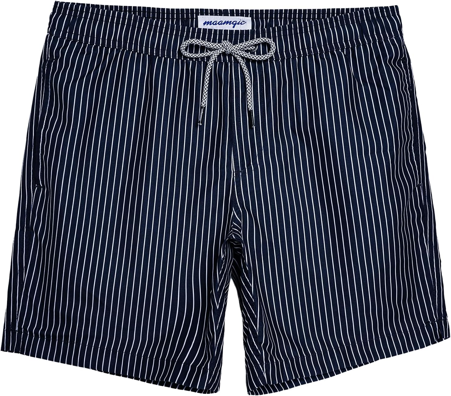 Men's 7 Inch Swim Trunks - Mesh Lined Beach Shorts with Side Pockets and Adjustable Drawstring Waist - Small (39)