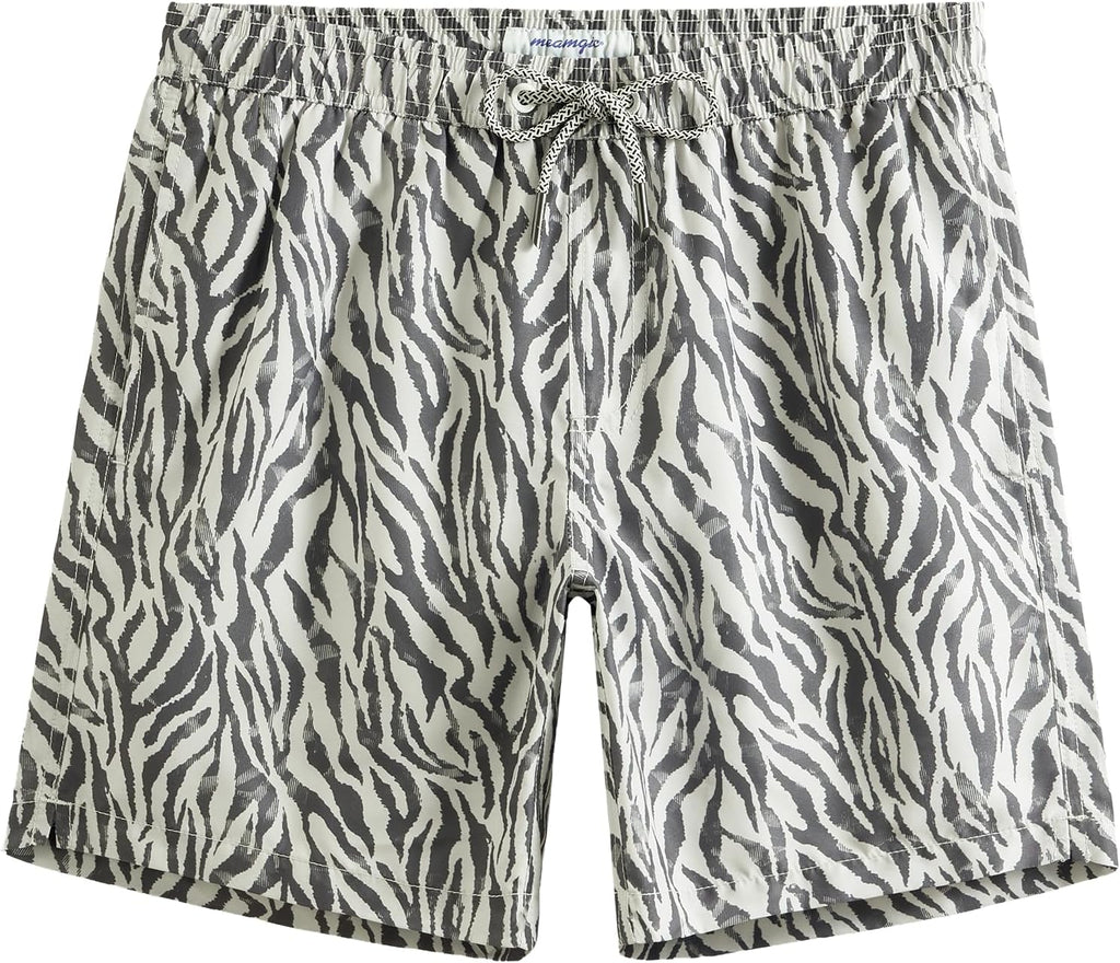 Men's 7 Inch Swim Trunks - Mesh Lined Beach Shorts with Side Pockets and Adjustable Drawstring Waist - Medium (62)