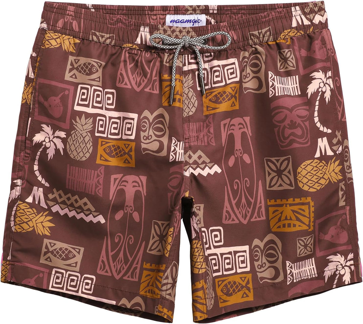 Men's 7 Inch Swim Trunks - Mesh Lined Beach Shorts with Side Pockets and Adjustable Drawstring Waist - XX-Large (35)