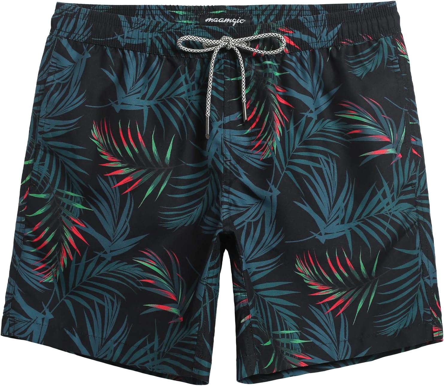 Men's 7 Inch Swim Trunks - Mesh Lined Beach Shorts with Side Pockets and Adjustable Drawstring Waist - Large (46)