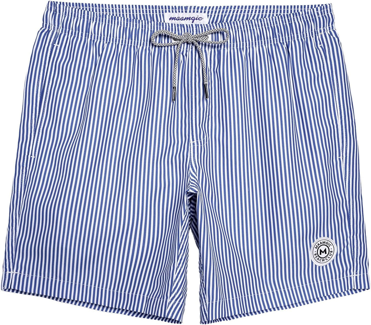 Men's 7 Inch Swim Trunks - Mesh Lined Beach Shorts with Side Pockets and Adjustable Drawstring Waist - Small (5)