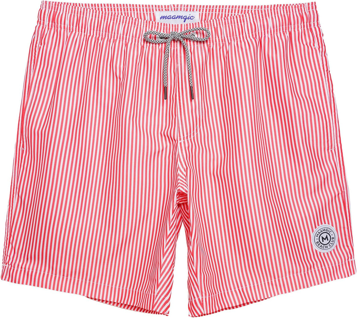 Men's 7 Inch Swim Trunks - Mesh Lined Beach Shorts with Side Pockets and Adjustable Drawstring Waist - Small (57)