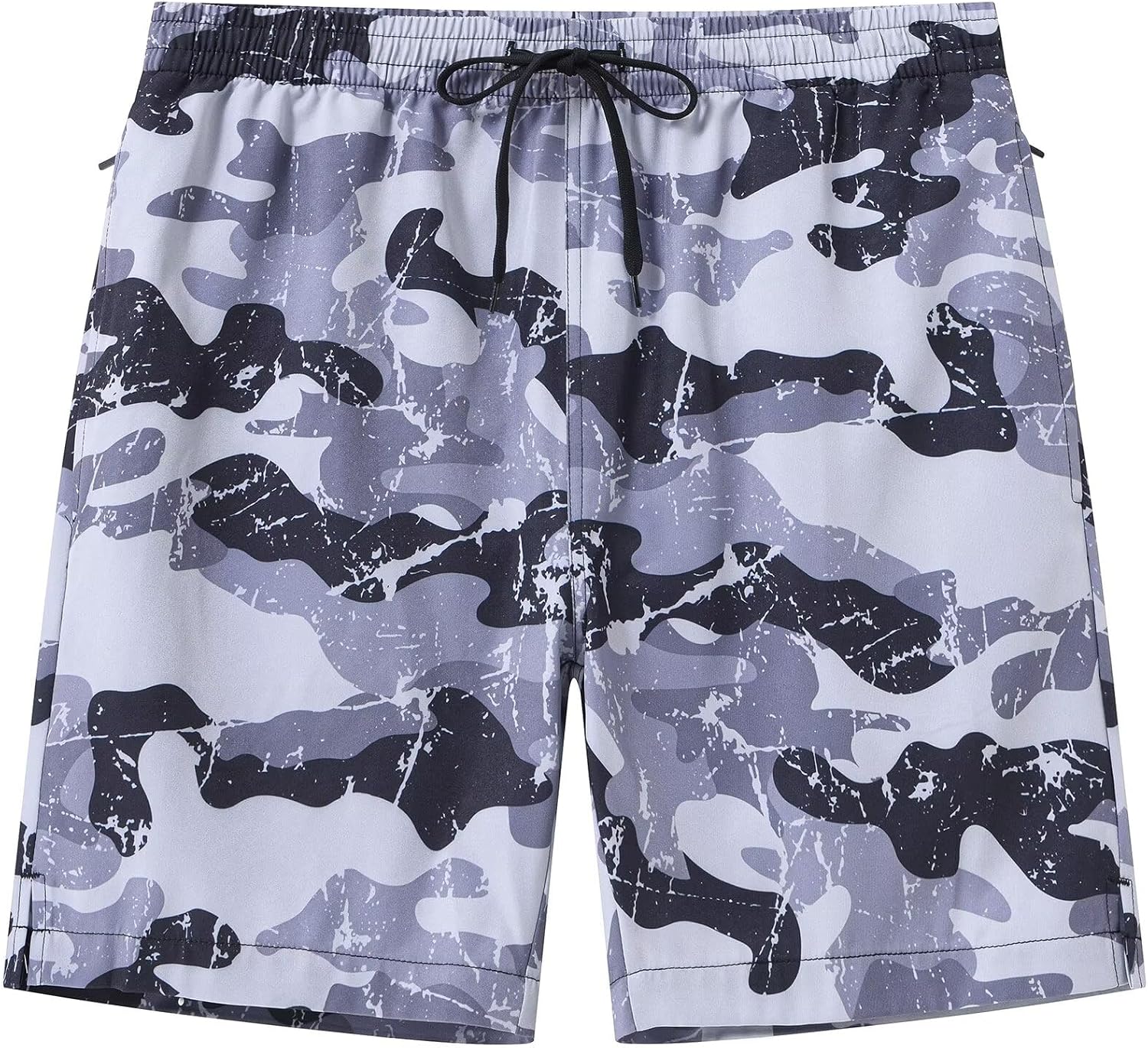 Men's Quick Dry Swim Trunks - Beach Shorts with Zipper Pockets and Mesh Lining in Waist Sizes 30 to 44 - 36